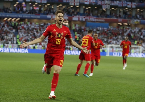 Januzaj az angolok elleni győztes gólját ünnepli