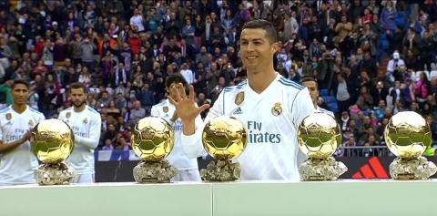 Cristiano Ronaldo és az öt Aranylabda