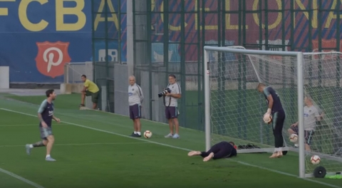 Barcelona, Messi edzés