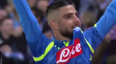 Napoli - PSG 1-1, Insigne