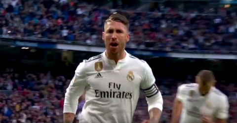 Real Madrid - Valladolid 2-0, Sergio Ramos