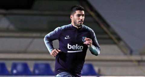 Barcelona, Suárez edzésben