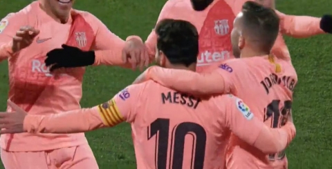 Getafe - Barcelona 1-2, Messi gólöröm