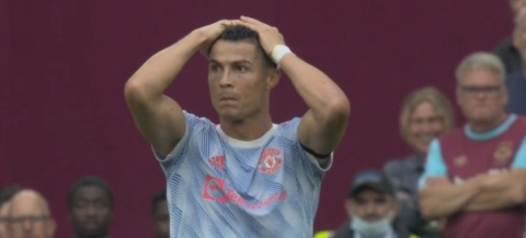 Premier League, West Ham - Manchester United, Cristiano Ronaldo