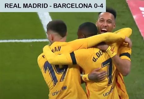 Real Madrid - Barcelona 0-4