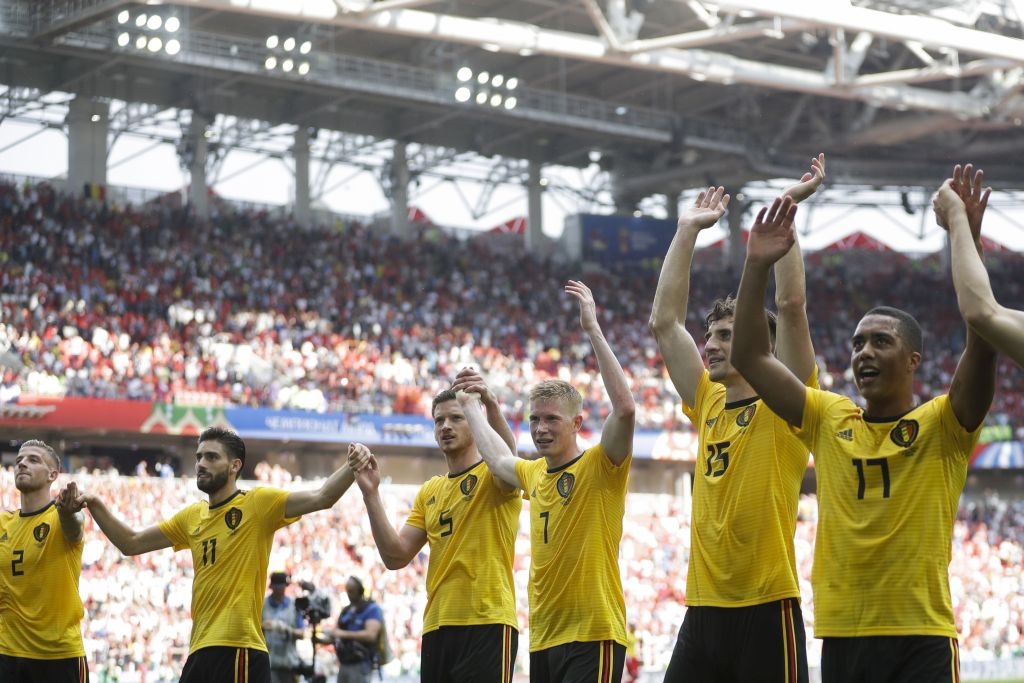 Belgium ünnepli a Tunézia elleni sikert